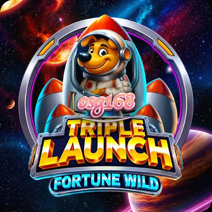 Tampilan antarmuka slot Triple Launch Fortune Wild dengan meteran roket di atas gulungan.